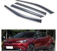 DXQxue Deflettori d'Aria Antiturbo per Toyota CHR 2016-2020, Set di Antivento Antipioggia Fume' Oscurati Antipioggia