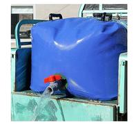 DXQxue Sacca d'Acqua Pieghevole da 1 Pezzo da 1500-6000 Litri - Contenitore for Acqua Portatile in PVC for Emergenza, Agricoltura e Uso Esterno(1.3x1x0.88m/1136L/300gal)