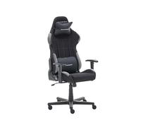 DXRacer 5.2 Sedia da Gaming, Rivestimento in Tessuto, Nero/Grigio, B/H/T: ca. 65/121-131/65 cm