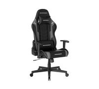 DXRacer Prince L PF132 - Sedia da gaming, da ufficio, con funzione basculante, regolabile in altezza, per PC, ergonomica, colore: Nero/Grigio
