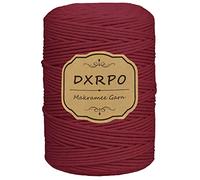 DXRPO Corda Macramè 3 mm x 300 m, Filo Naturale per Appendiabiti, Decorazioni Floreali, Home Decor Camera da Letto e Nuziali (Rosso Scuro)