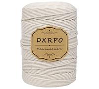 DXRPO Macrame Corda 3 mm x 300 m, Filo Naturale, per Appendiabiti per Fiori, DIY Knitting Craft, Home Decor Camera da Letto e Decorazioni Nuziali (Beige)