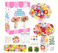 DxxD Lavoretti Creativi per Bambini, Kit Artigianale di Fiori Bambini per 6 7 8 9 Anni, Regalo bambina 4-12 anni, Crea Il Tuo Bouquet, Kit Creativo Bambina, Giochi Creativi, Attività Fai da te