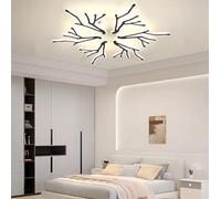 DXYD Lampada da soffitto a LED dimmerabile, lampada da soffitto per soggiorno a forma di corna di cervo, lampada moderna in acrilico con telecomando, per soggiorni (3 teste)