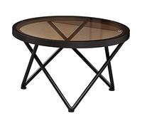 DXYDZSWD Sofa Side Table, Nordic Light Luxury Small Round Table,Living Room Coffee Table, Bedroom Bedside Table, Hotel Room Leisure Table(A,50x30cm)
