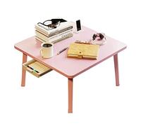 DXYDZSWD Tavolino da caffè pieghevole, piccolo tavolo da pranzo, semplice tavolo da scrivania/tavolo da studio, tavolo per laptop, tavolo da campeggio portatile per esterni (60 cm) (D, H30 cm)