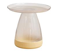 DXYDZSWD Tavolino laterale for divano, tavolino angolare in PET di lusso Nordic Light, tavolino da salotto piccolo, sgabello contenitore/comodino (50x45 cm)(A)