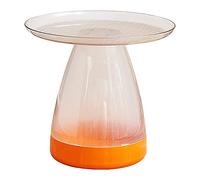 DXYDZSWD Tavolino laterale for divano, tavolino angolare in PET di lusso Nordic Light, tavolino da salotto piccolo, sgabello contenitore/comodino (50x45 cm)(E)