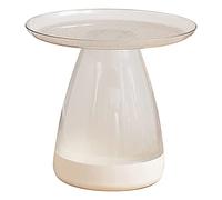 DXYDZSWD Tavolino laterale for divano, tavolino angolare in PET di lusso Nordic Light, tavolino da salotto piccolo, sgabello contenitore/comodino (50x45 cm)(D)