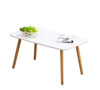 DXYDZSWD Tavolino, multi-funzione Square Table, tavolo da pranzo, bianco Fine tavolo, portatile, for soggiorno da letto, riviste, libri e piante(H58cm,100x60cm)