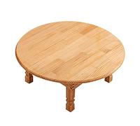 DXYDZSWD Tavolo rotondo pieghevole, in legno massello coreano, tavolo da pranzo, tavolo da studio, tavolino da caffè, tavolo Kang, per tatami, finestra a golfo, casa da tè (80 cm)