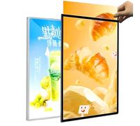 DXYQXL Cornice luminosa a LED per pubblicità, pannello menu display ultrasottile per ristoranti, bar e negozi, compatibile con A3/A4, facile da usare, promozione accattivante
