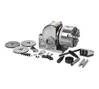 DXYQXL Testa di divisione mandrino a 3 ganasce da 15,2 cm, set di fresatura resistente con contropunta MT2 e piastre di divisione, rapporto di indicizzazione 1:40 per tavole rotanti e fresatrici CNC
