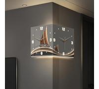 Dxysyldrun 12in,Orologio da Parete Ad Angolo Moderno con Luce, Orologio Ad Angolo Digitale Grande A LED A Doppia Faccia, Adatto per La Decorazione della Casa in Camera da Letto O in Soggiorno