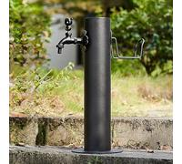Dxysyldrun Rubinetto A Colonna d'Acqua da Giardino per Esterni, Portatubo Verticale Autoportante in Acciaio Inossidabile, con Fontana d'Acqua Decorativa Interamente in Rame