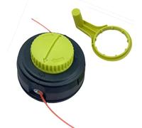Dxyue 313318001 Kit testina di ricambio per tagliabordi Ryobi P2009 RY15523A RY15523AVNM, filettatura M10X1.25, 1 testina trimmer 1 maniglia