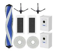 Dxyue 9 accessori di ricambio per aspirapolvere Ecovacs Deebot X5 Omni/X5 Pro, 1 spazzola a rullo, 2 spazzole laterali, 2 filtri, 2 sacchetti per la polvere, 2 panni per mocio