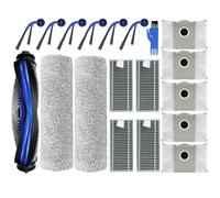 Dxyue Confezione da 19 pezzi di ricambio per aspirapolvere robot Ecovacs Deebot T80 Omni/T80, 1 spazzola principale, 2 rulli mocio, 6 spazzole laterali, 4 filtro, 5 sacchetti per la polvere, 1