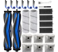 Dxyue Kit di 22 accessori per aspirapolvere Ecovacs Deebot X11 Pro Omni/X11 Pro/X11 Robot, 2 spazzole principali, 2 panni a rullo, 4 filtri HEPA, 6 spazzole laterali, 6 sacchetti per la polvere, 2