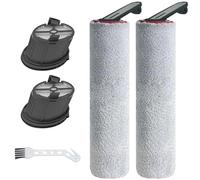 Dxyue Set di 2 spazzole a rullo, 2 filtri, 1 spazzola di pulizia per MOVA X4 Pro, accessori di ricambio per pavimenti