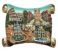 DXZXDJIU 4 attrazioni di Roma, Italia, Magnete da Frigorifero 3D - Regalo Souvenir for la Decorazione di casa e Cucina