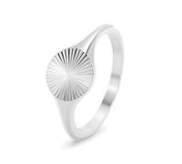 DXZXDJIU Anello Sunshine alla Moda for Donna | Anello Semplice da pendolare | Elegante Accessorio di gioielleria(Silver_8)