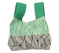 DXZXDJIU Borsa a Mano in Maglia Fatta a Mano | Borsa da Polso con Nodo Unico | Mini Borsa Riutilizzabile for Donne e Ragazze | Elegante Borsa a Tracolla(Green)