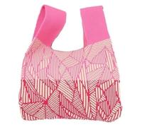 DXZXDJIU Borsa a Mano in Maglia Fatta a Mano | Borsa da Polso con Nodo Unico | Mini Borsa Riutilizzabile for Donne e Ragazze | Elegante Borsa a Tracolla(Pink)