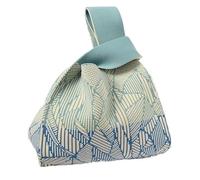 DXZXDJIU Borsa a Mano in Maglia Fatta a Mano | Borsa da Polso con Nodo Unico | Mini Borsa Riutilizzabile for Donne e Ragazze | Elegante Borsa a Tracolla(Blue)
