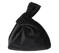 DXZXDJIU Borsa a Mano in Velluto Morbido in Stile Giapponese for Donna | Pochette for Il Trucco Casual con Nodo in Tinta Unita | Piccola Borsa alla Moda for conservare Contanti e Carte(Blue)