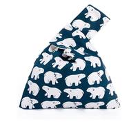 DXZXDJIU Borsa da Polso Portatile in Cotone con Nodo for Donna - Borsa Tote Impermeabile con Manico Superiore, Elegante Borsa for Lo Shopping, Custodia for Telefono e Portachiavi(Bears.)