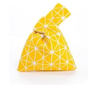 DXZXDJIU Borsa da Polso Portatile in Cotone con Nodo for Donna - Borsa Tote Impermeabile con Manico Superiore, Elegante Borsa for Lo Shopping, Custodia for Telefono e Portachiavi(Yellow)