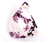 DXZXDJIU Borsa da Polso Vintage da Donna Fatta a Mano con Nodo - Mini Borsa Portatile con Stampa Floreale - Borsa a Secchiello di Grande capacità for Telefono(Purple)