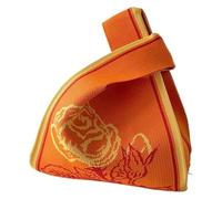 DXZXDJIU Borsa Tote Riutilizzabile Fatta a Mano con Nodo | Elegante Borsa Lavorata a Maglia for Lo Shopping e l'uso Quotidiano(Orange)