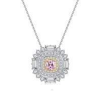 DXZXDJIU Collana con Ciondolo in Cristallo in Argento Sterling 925 for Donna - Elegante Confezione Regalo Inclusa