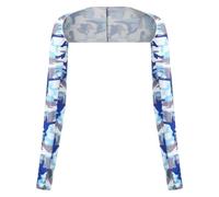 DXZXDJIU Manicotti in Seta di Ghiaccio UltraSottili for la Protezione Solare - Guanti Lunghi Traspiranti con Protezione UV for Sport all'Aria Aperta - Unisex(B04)