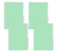DY.2ten 16 Fogli Index Divisori Raccoglitori ad Anelli A5,6 Fori Plastica Divisorio Pagina Indice Tab,per A5 Quaderni ad Anelli, Diario di Viaggio Quotidiano