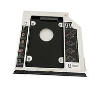 dy-tech 2 nd HDD hard disk SSD adattatore caddy per Dell Latitude E6440 E6540 con estrattore fermo e frontale lunetta
