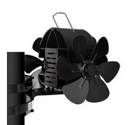 DY4206 Fan 3 Motori 18Blades Stufa Ventilatori In Lega di Alluminio Calore Alimentato Camino Ventilatore Forno Camino Distribuzione Calma del Calore