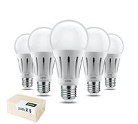 DYA SET 5 LAMPADINE - GOCCIA LED A60 - ATTACCO E27-18W EQUIVALENTI A 140W - 2000 LUMEN - LUCE FREDDA 6000K…