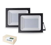 DYA - SET DI 2 FARO LED FLOODLIGHT - da esterno IP65-200W - LUCE NATURALE 4000K - design ULTRASOTTILE