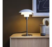 Dyberg Larsen Lampada da tavolo Morph, bianca, altezza 35 cm, metallo Dyberg Larsen