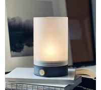 Dyberg Larsen Lampada LED da tavolo a batteria Cozy, altezza 20,5 cm, cemento Dyberg Larsen