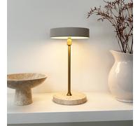 Dyberg Larsen Lampada LED da tavolo a batteria Moonlight, beige Dyberg Larsen