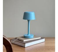 Dyberg Larsen Lampada LED da tavolo Flow, azzurra, altezza 25 cm Dyberg Larsen