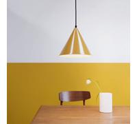 Dyberg Larsen Ron Bianco Lampadario Giallo Curry