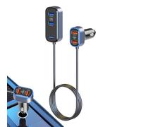 Dybnuhoc Caricabatteria da auto tipo C - 75 W universale multipresa - Caricatore USB con più connettori, per tablet, laptop, camion, berlina, auto, viaggi, casa, appartamento, viaggio d'affari
