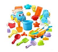 Dybnuhoc Set da Spiaggia per Bambini,30 Pezzi di Giochi per la Sabbia - Secchiello e Pale per Sabbia,per Giochi in Acqua, Vacanze al Mare, Estate, Viaggi, attività all'Aperto, Giardino,