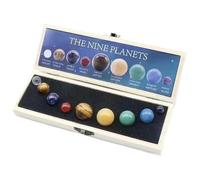Dybnuhoc Solar System Gems - 9-Piece Planet Decorations for Desk And Home, Outer Space Figurines for Living Room, Bedroom, Kids And Adult Collectors, Educational Decorative Display