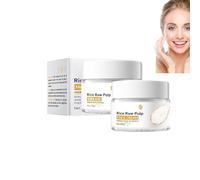Dyceittdia 2pcs Crema di riso per il viso, crema antirughe a base di riso, idratazione profonda e azione, riduce la pigmentazione, ripara la barriera cutanea, 2pcs*50g, cream